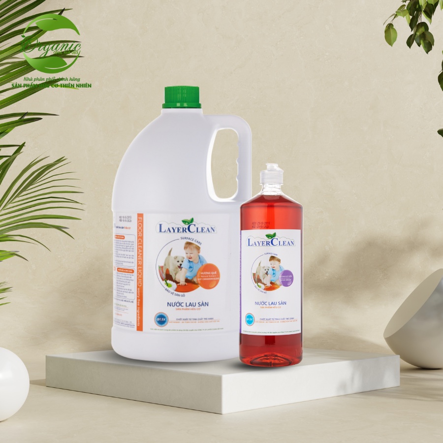 Nước lau sàn hữu cơ tinh chất trà xanh Layer Clean 1.25L - 5L | Shopee ...