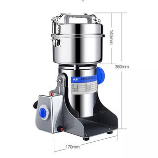 [INOX 304] Máy xay đồ khô đa năng 2000W - Chuyên xay nghiền đồ khô, gạo, thịt cá, hương liệu, gia vị, hạt - Máy xay