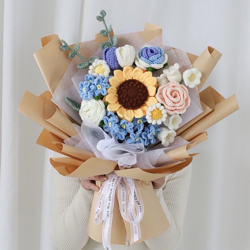 Bó hoa móc len handmade | Shopee Việt Nam