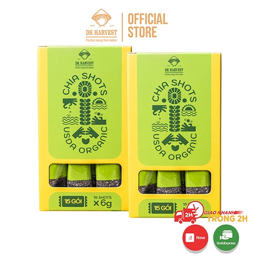 Ảnh COMBO SIÊU TIẾT KIỆM - 2 Hộp chia shot Organic DK Harvest nhập khẩu (1 hộp 15 shot) 15x6g - tác dụng bổ sung khoán chất 1