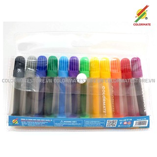 Bộ Màu Vẽ 12 Cây Bút Lông Translucent Markers - COLORMATE