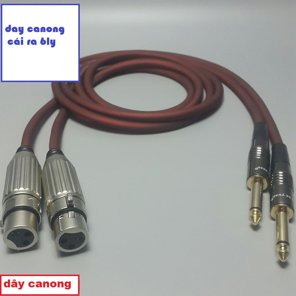 1 Dây Canon Cái Ra 6 Li Dài 0,8 m - 1 dây canong cái ra 6 LY tốt ,BẢO ...