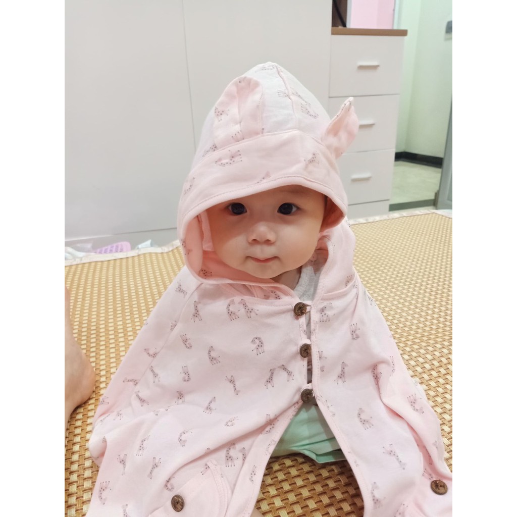 Áo choàng chống nắng cho trẻ em miniumbabyfashion, kiểu cánh dơi bé gái chất cotton-HUOUHONG
