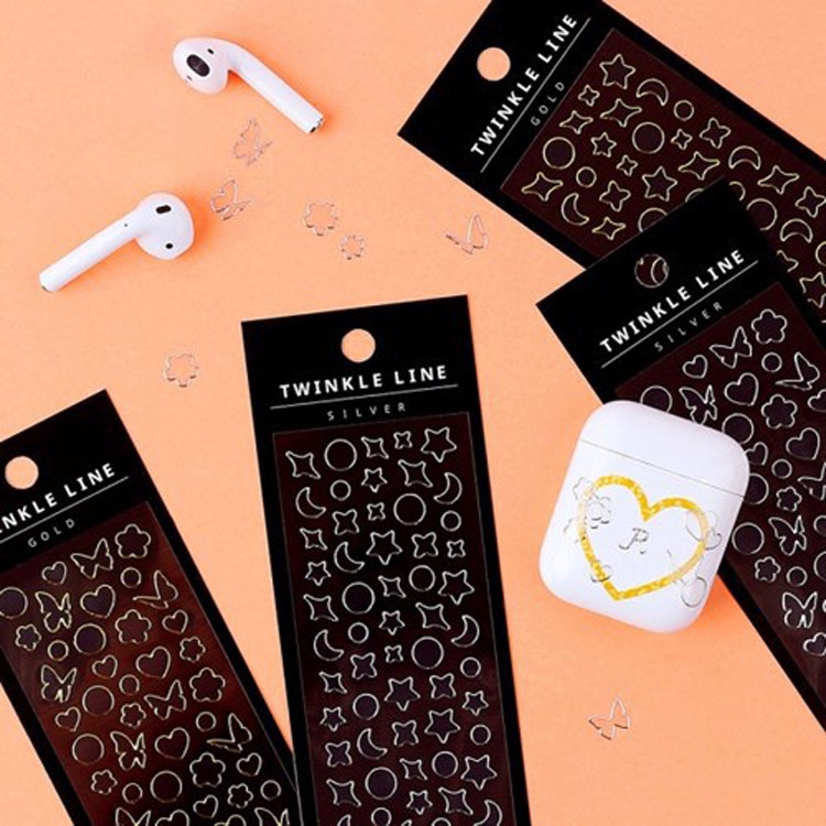 Sticker Viền HynBee Hoạ Tiết Trăng, Sao, Trái Tim, Bươm Bướm Dùng Trang ...