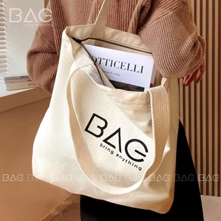 Túi tote vải đeo vai, hàng thiết kế của BAG với phong cách vintage, túi local brand [BAG]