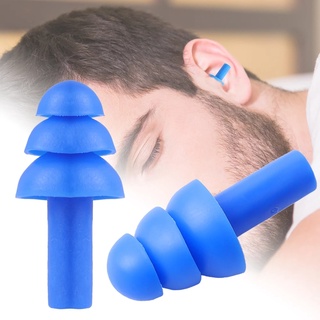Set 2 Nút Bịt Tai Bằng Silicon Mềm Chống Ồn Chống Thấm Nước Bảo Vệ Tai Khi Bơi