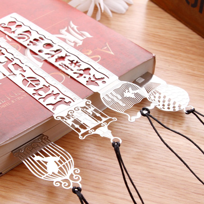 3 Thước Kèm Bookmark Kim Loại