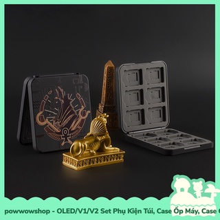 [Sẵn VN - Hỏa Tốc] OLED/V1/V2 Set Phụ Kiện Case Ốp Máy, Ốp Dock, Túi Đựng, Hộp Băng Cho Máy Nintendo Switch Classic Egyp