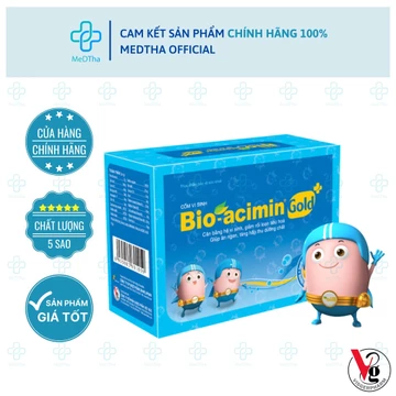 Cốm Vi Sinh Bio acimin Gold - Men Vi Sinh Giúp Cân bằng hệ vi sinh, Giúp Trẻ Ăn Ngon, Tăng Sức Đề Kháng (Hộp 30 gói)