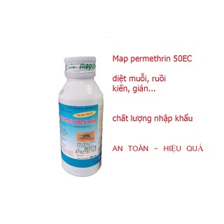 Thuốc diệt muỗi y tế Map Permethrin 50EC 100ml diệt muỗi kiến gián hiệu quả chất lượng nhập khẩu Map pacific  Anh Quốc