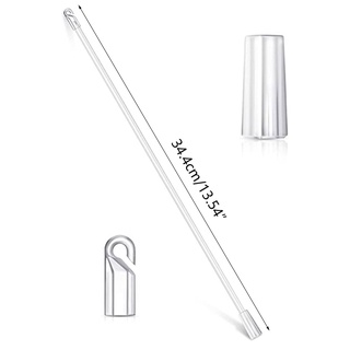 Set Thanh Kéo Rèm Cửa Trong Suốt Kèm Đầu Thay Thế Tiện Dụng
