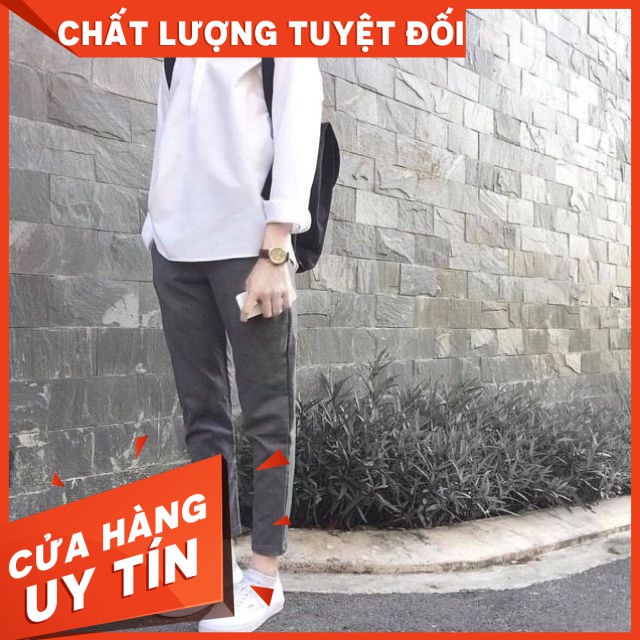 QUẦN KAKI XÁM - BASIC PANTS IN GREY UNISEX | Shopee Việt Nam