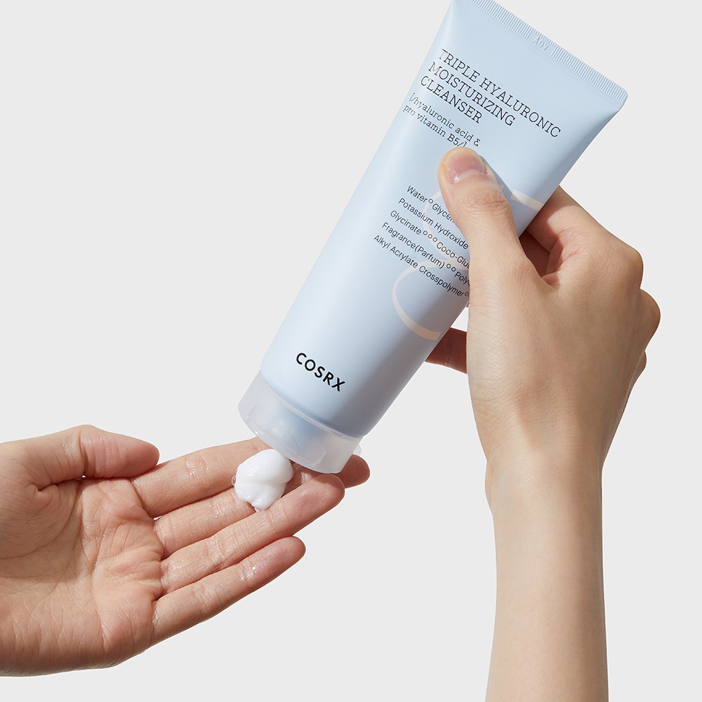 Ảnh Sữa rửa mặt COSRX hydrium hyaluronic dưỡng ẩm làm sạch da mặt gấp ba lần 150ml 1