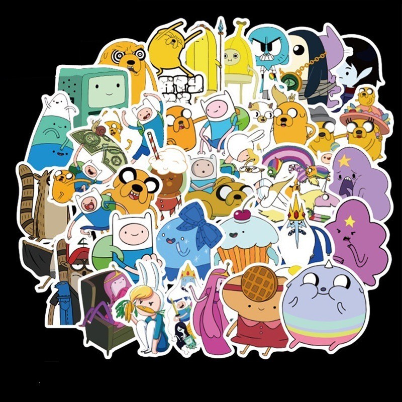 Sticker dán Adventure Time(giờ phiêu lưu) set 15 và 30/ hình dán trang ...