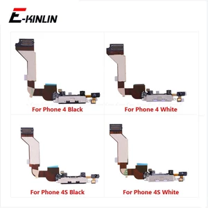 Sạc USB Cắm Cổng Sạc Dock Kết Nối Cáp Mềm Tương Thích Cho IP 4 4S 5 5S 5C Có Mic HeadPhone Jack Âm Thanh Thay Thế Các Bộ Phận