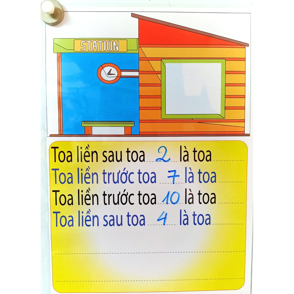 Xe Lửa Vào Trạm (Đồ Dùng Dạy Học MIKI)