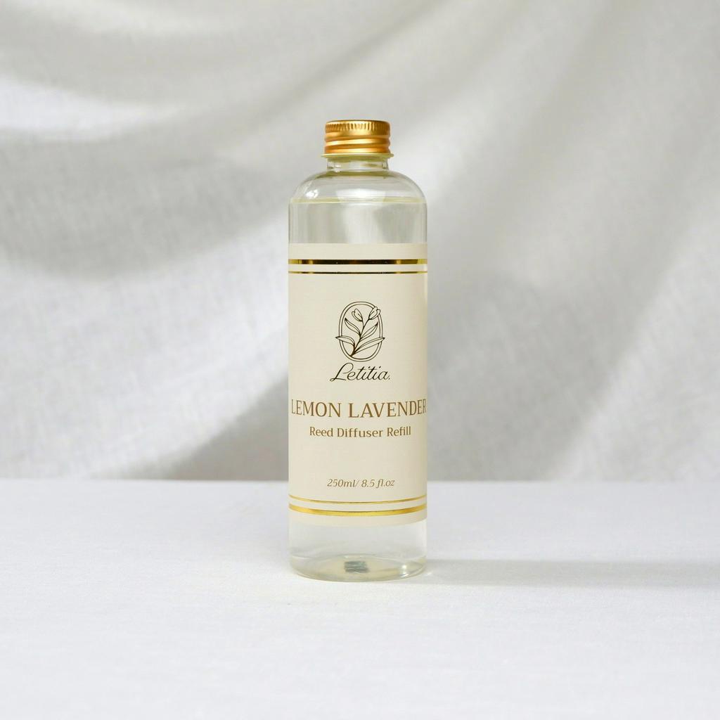 Tinh Dầu Refill Tiết Kiệm Letitia Lemon Lavender giúp thơm phòng, thư giãn, khử mùi - Size 250ml
