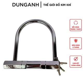 Khoá chữ U Kim khí Dung Anh khóa chữ U inox chống trộm loại nhỏ, to