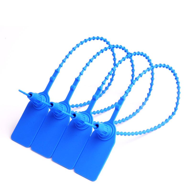 Giữ 100 Chiếc Tự Khóa Biển Báo Thắt Lưng Nhựa Tam Giác An Ninh Con Dấu 250mm 10 Chiều Dài