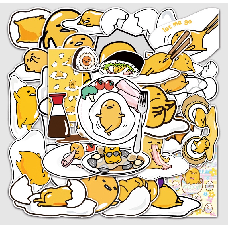 [50 Hình] Hình dán sticker graffiti trứng lười hoạt hình hoạt hình dễ ...