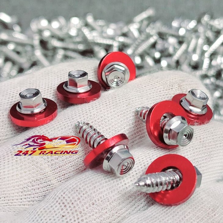 10 Ốc áo Ya Trụ Xoắn 5li15 salaya mẫu Thái THpro tặng kèm long đền Đỏ gắn dàn áo Các loại xe máy Sirius Wave Dream Sonic