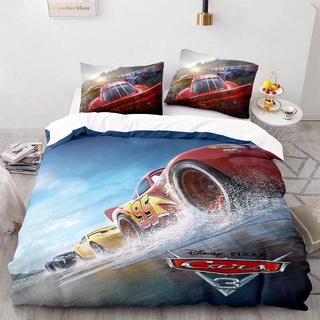 G13 Ô Tô Lightning McQueen Doc Hudson 3in1 Bộ Chăn Ga Gối Chăn Ga Gối Phòng Ngủ Có Thể Giặt Được Phù Hợp Với G13