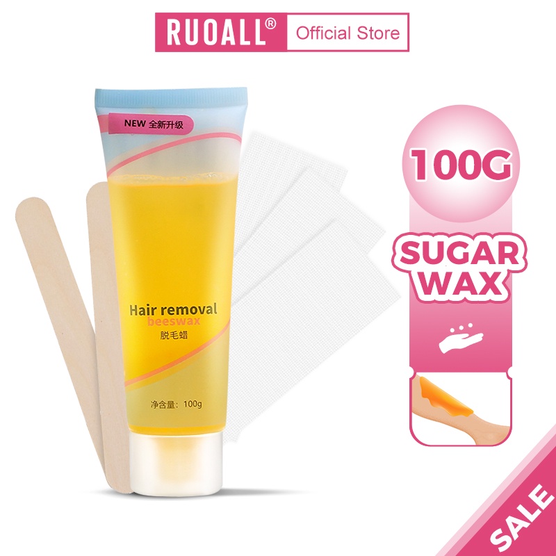 Ảnh RUOALL Wax Lông Nách Chân Tay Bikini Tẩy Lông Tận Gốc Dạng Sáp Wax 100g 1