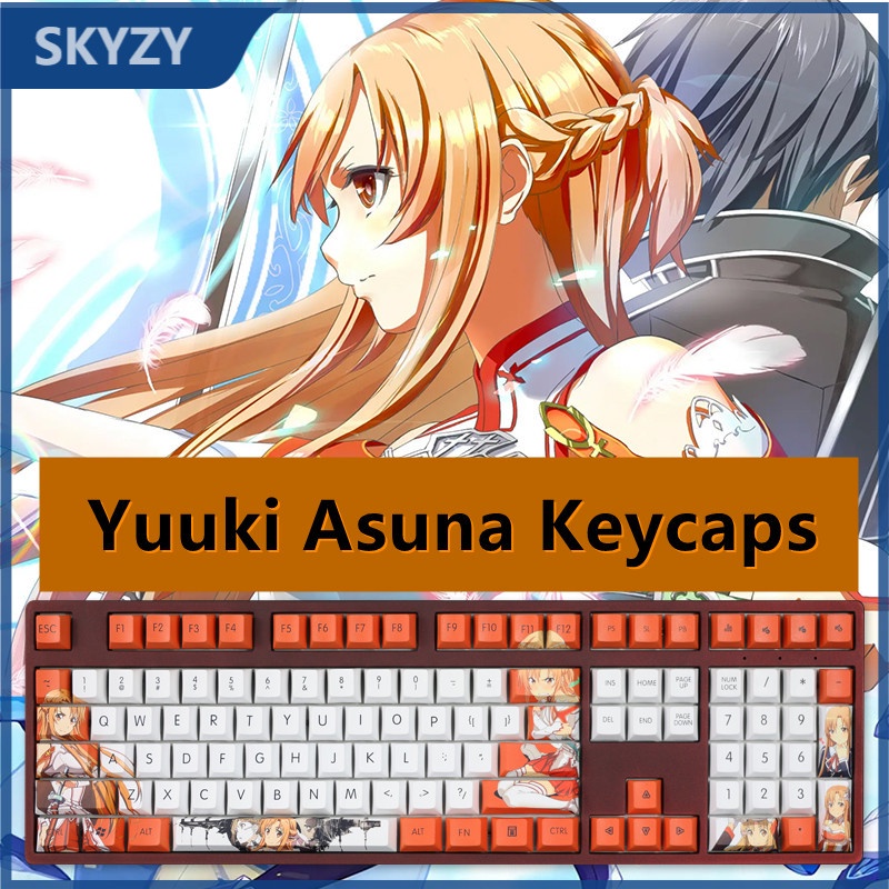 Sword Art Online Keycaps Set SAO Anime Yuuki Asuna - Keysium