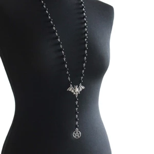 Yoo Mân Côi Vòng Cổ Gothic Bạc Bát Mặt Dây Chuyền Pagan Pentagram Mặt Dây Chuyền Vòng Cổ