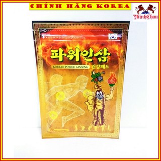 Cao Dán Hồng Sâm Hàn Quốc, Túi 20 miếng