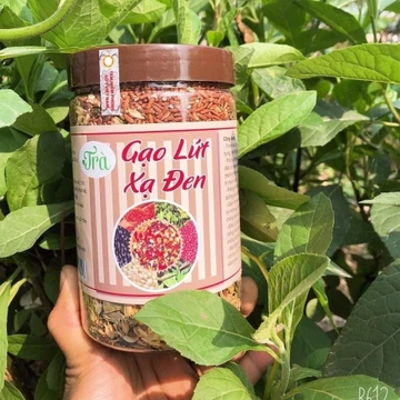 Trà gạo lứt xạ đen giảm cân , 350G trà gạo lứt huyết rồng giảm mỡ bụng , thanh lọc cơ thể, trà an thần ngủ ngon-GLS