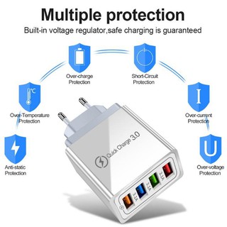 Cốc Sạc Nhanh 4 Cổng USB 3.0 Tiện Dụng - Cốc sạc siêu nhanh hàng chuẩn EU - cốc sạc 4 cổng usb 3.0