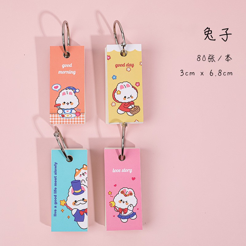 3 Note Ghi Chú Chữ Nhật Kèm Móc