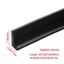 YYlingx water stopper shower dam barrier có thể uốn cong silicone khô và ướt ngăn cách vòi hoa sen dam cửa dưới dải niêm phong