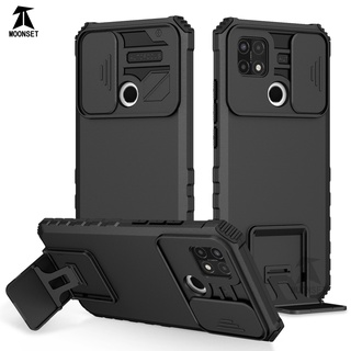 Dành Cho OPPO A15 A15s A92 A72 A52 A53 2020 A32 A3s A5s A12e A12s F9 Ốp Lưng Có Trượt Camera Chân Đế Chống Sốc Bảo Vệ Siêu Mỏng