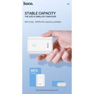 Sạc dự phòng Hoco Q3 Mayflower 10000mAh lõi Li-polymer, hỗ trợ QC3.0 và PD20W Type-C