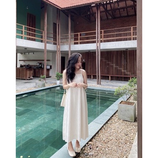 Đầm hai dây hoạ tiết gợn sóng Mia Dress thiết kế Ma Vie