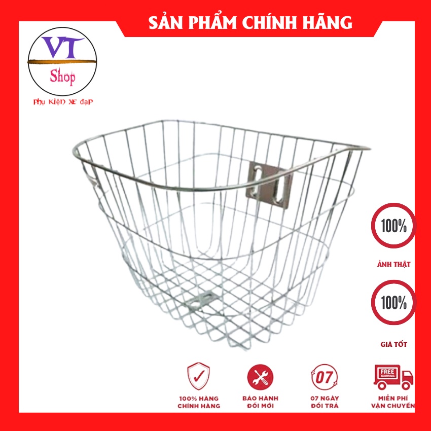 Rổ [ giỏ ] xe đạp inox | Shopee Việt Nam