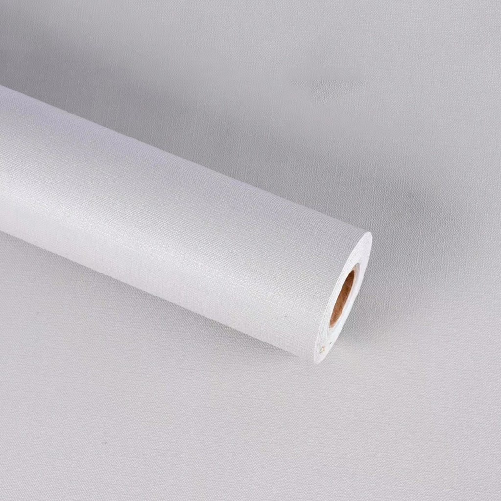 Cuộn 1m x 45cm rộng PVC decor dán tường một màu mặt nhám có sẵn keo ...