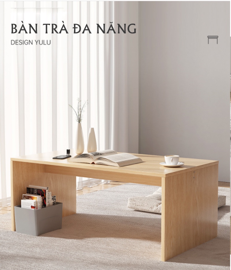 Mô tả Bàn trà đa năng có thể làm bàn học bàn trang điểm ngồi bệt thương hiệu IGA - GP147 - 1