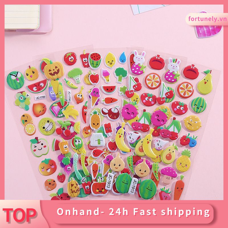 Random color cute 3D stickers for mobile phone notebooks | Shopee Việt Nam