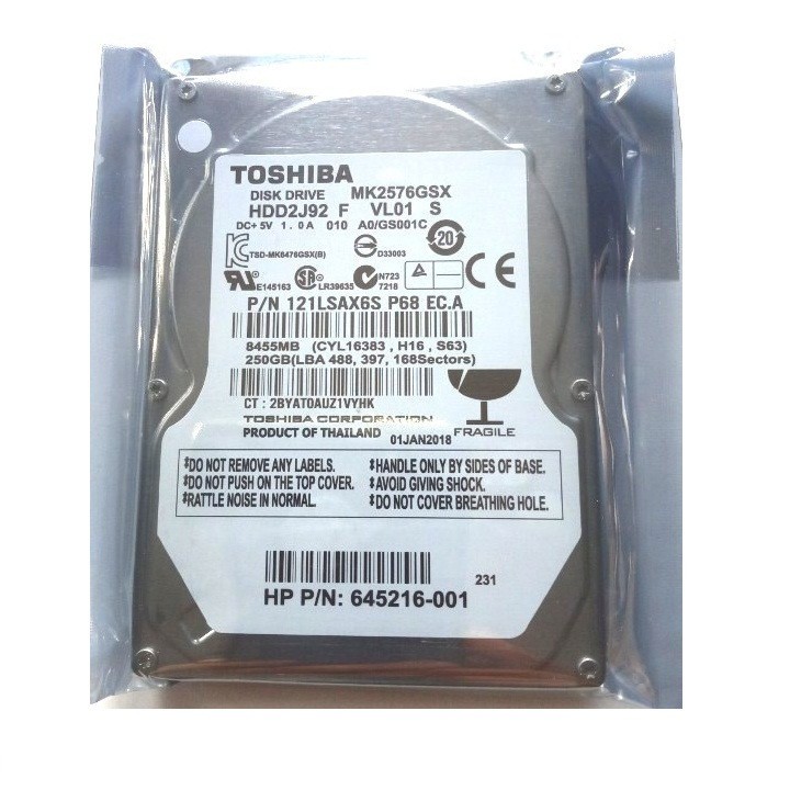 Ổ cứng HDD cho laptop Dell - hàng tháo máy bh 12 tháng