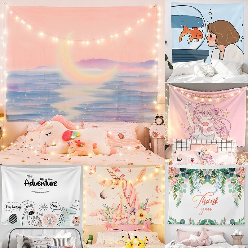 decor phòng ngủ Thảm Treo Tường Trang Trí Nội Thất Xinh Xắn anime ...