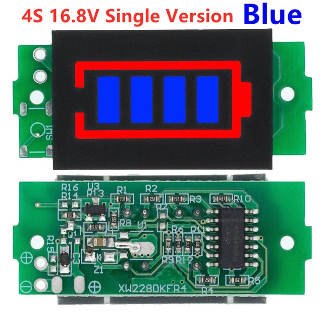 Mô-đun chỉ báo dung lượng pin lithium 1S 2S 3S 4S 1-8S Monoblock 3.7V ...