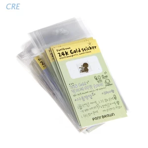 Set 50 Sticker Hoạt Hình Mạ Vàng Chống Bức Xạ Gắn Điện Thoại/Máy Ảnh