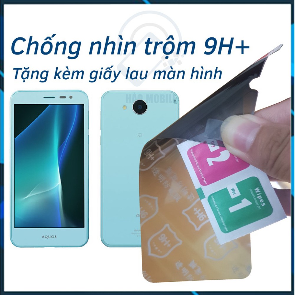 Dán chống nhìn trộm Sharp Aquos U SHV35 - Dán cường lực dẻo nano