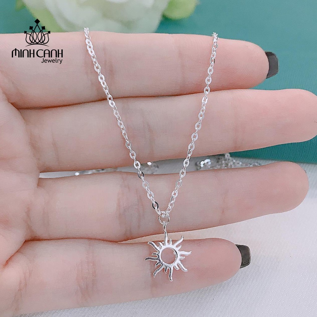 Ảnh Dây Chuyền Bạc Ta Hình Mặt Trời - Minh Canh Jewelry 4