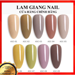 Sơn gel AS mẫu chai đỏ nhọn ASC 9 chai 15ml siêu HOT siêu xịn