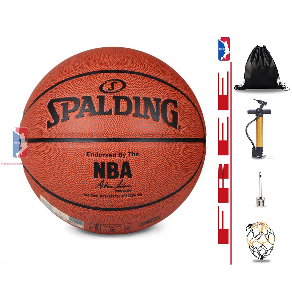 Bóng Rổ Da Cao Cấp - Bản thiết kế cho NBA - Size 7 - Tặng kèm Kim bơm, Túi lưới SIÊU HOT