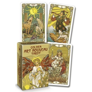 Bộ Bài Golden Art Nouveau Tarot - Mini Edition (Mystic House Tarot Shop) - Bài Gốc Authentic Chính Hãng 100%